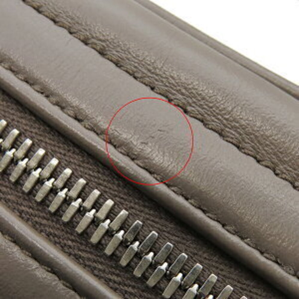 Prada Shoulder Bag Diagram Crossbody Leather Gray Chain Strap Greige Gray - Picture 5 of 6